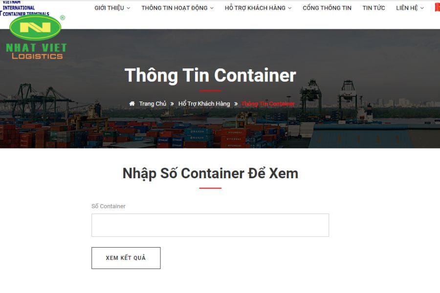 Truy cập vào vict-vn.com nếu bạn muốn tra cứu Container tại cảng Vict