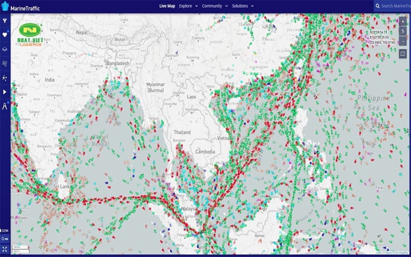 Cách tra cứu tàu biển quốc tế với ứng dụng Marinetraffic