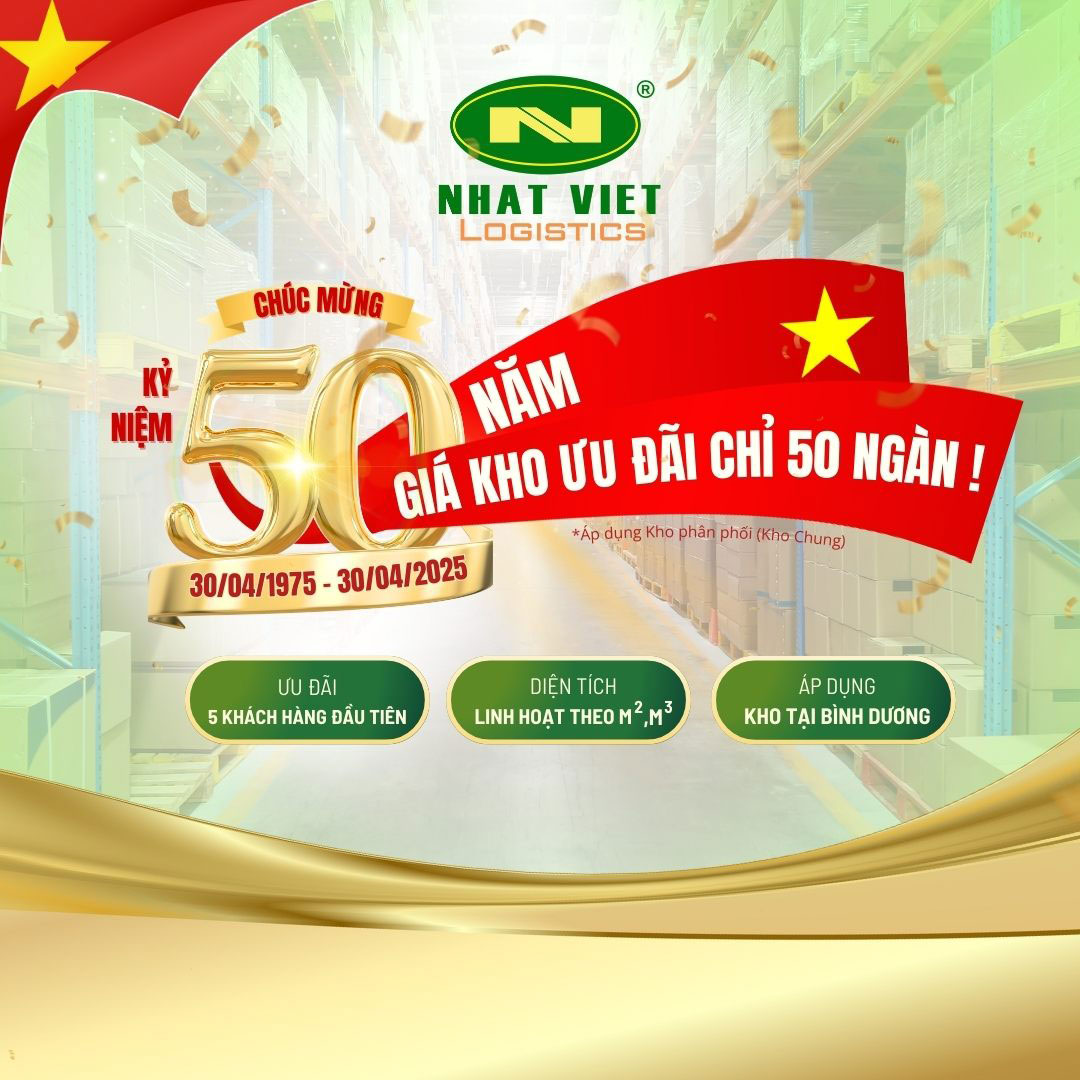 Cho thuê kho Bình Dương - Chương trình ưu đãi kỷ niệm 50 năm