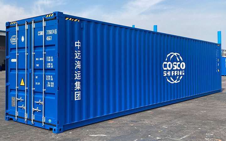 Kích thước xe container 40 feet HC