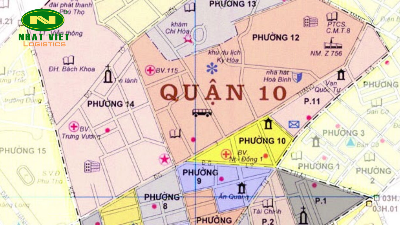 Vị trí cho thuê kho quận 10