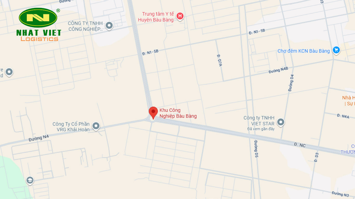 Vị trí KCN Bàu Bàng