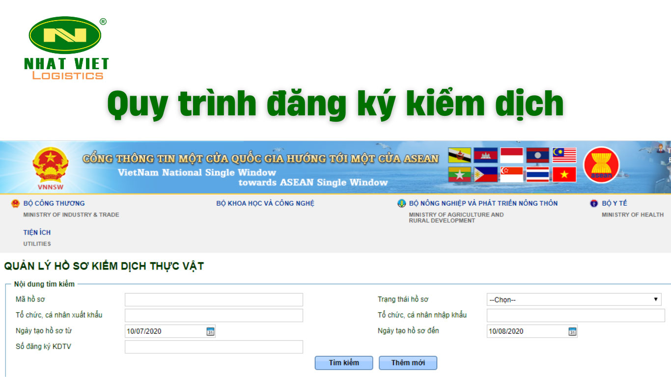 Quy trình đăng ký kiểm dịch